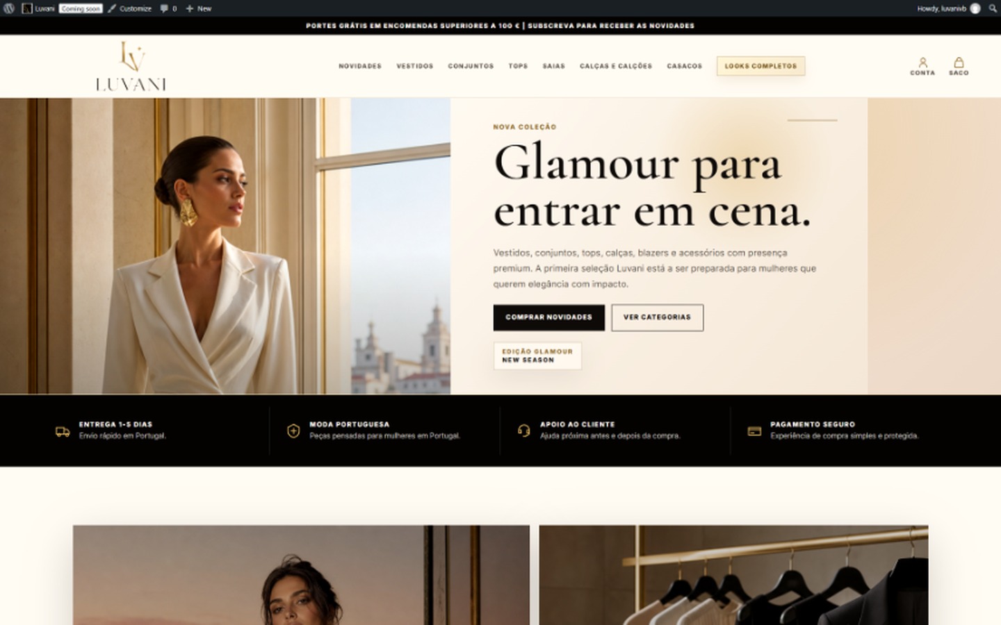 Luvani — projeto de e-commerce de moda
